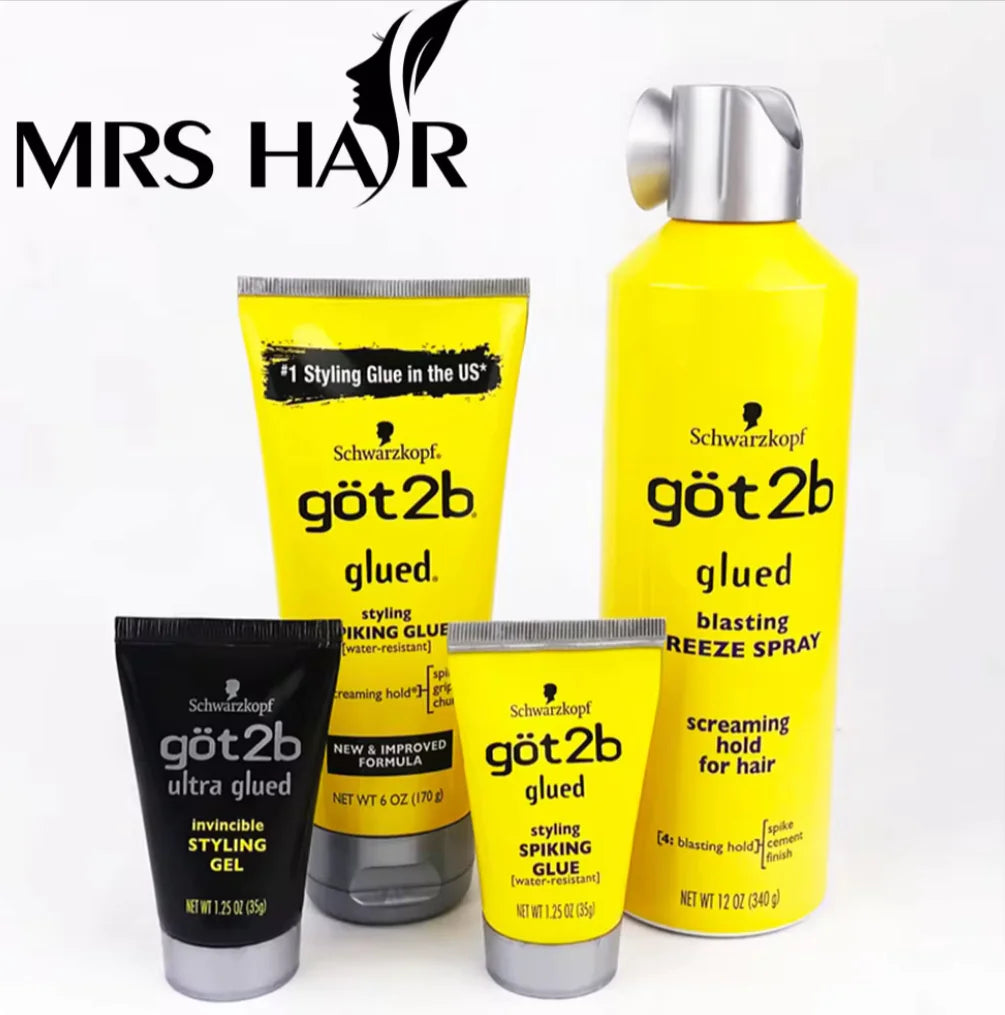 Got2b Water-Resistant Hair Styling Gel - Custom Shape Hold, 150ml - Perfect for Makeup, Stage & Salon Use